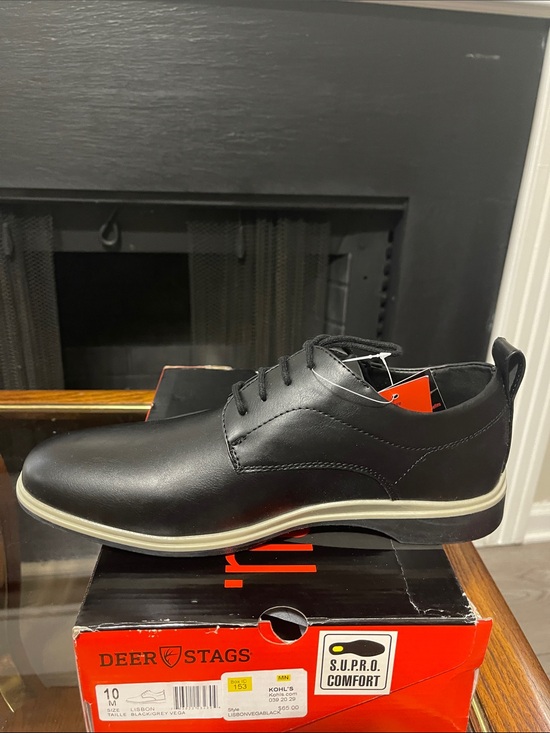 Deer Stags Black Casual Lace-Up Oxford with Cream Midsole main image 8